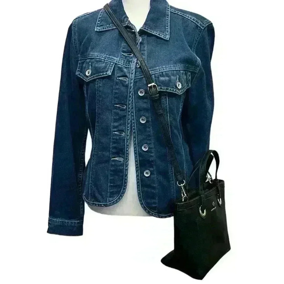 Nanette Lapore Black Leather Pebble Bag Purse Crossbody - Picture 4 of 9